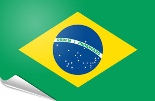 Bandiera adesiva Brasile