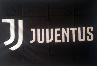 Bandiera nera Juventus Logo 2017